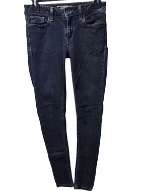 Levi’s Low Rise Skinny Jeans Womens W28 L30 Dark Blue Stretch Denim